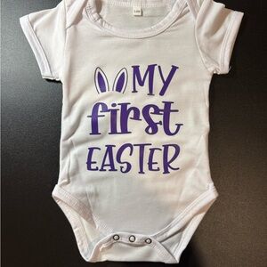 My First Easter White Baby One-Piece